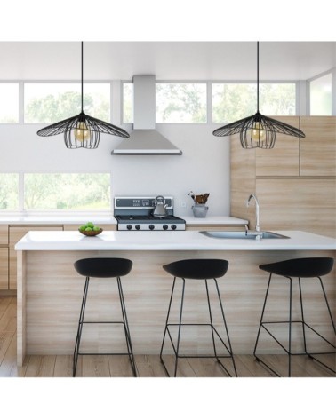 Suspension métal noir