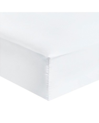 Drap housse grand bonnet microfibre Blanc 200x200cm