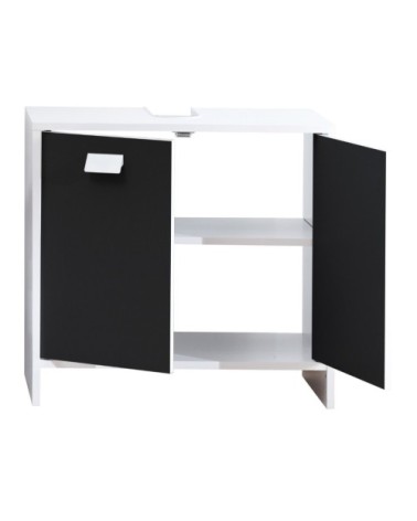 Meuble sous Vasque 2 Portes - L60 cm - Noir