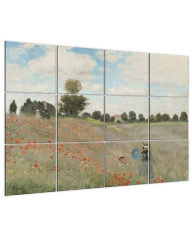 Tableau Le Champ Des Coquelicots - Claude Monet 150x200cm