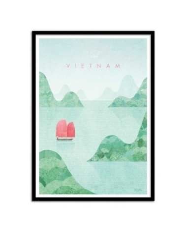 Affiche d'art avec Cadre bois noir - 50 x 70 cm