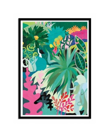 Affiche d'art avec Cadre bois noir - 30 x 40 cm