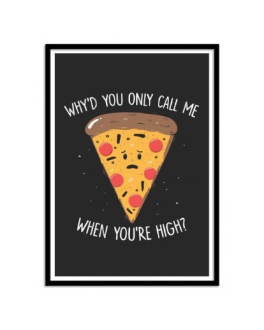 Affiche d'art avec Cadre bois noir - 30 x 40 cm