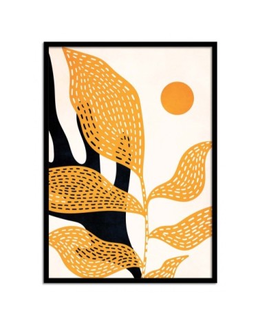 Affiche d'art avec Cadre bois noir - 50 x 70 cm