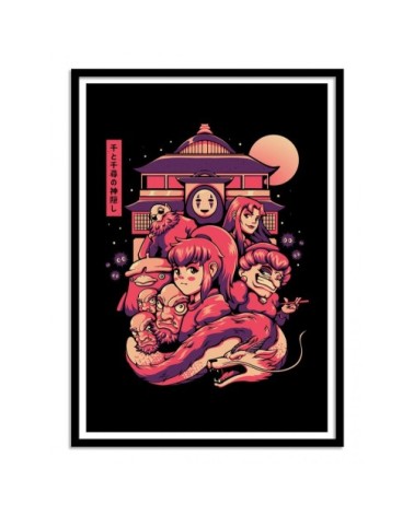 Affiche d'art avec Cadre bois noir - 50 x 70 cm