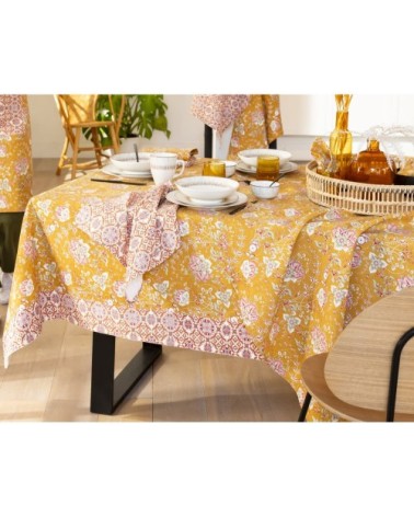 Nappe rectangulaire 140x200 multicolore en coton