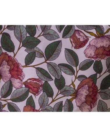 Nappe rectangulaire 150x300 rose en coton