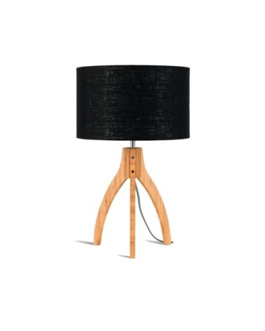 Lampe de table en linen gris