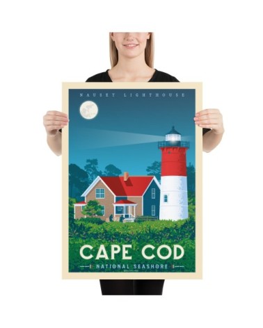 Affiche Cap Cod 50x70 cm