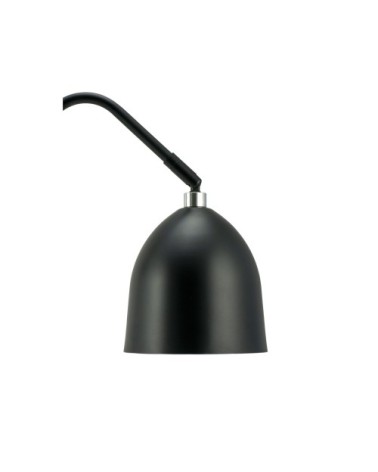 Lampadaire en métal noir, h 145 cm d 30 cm Easton