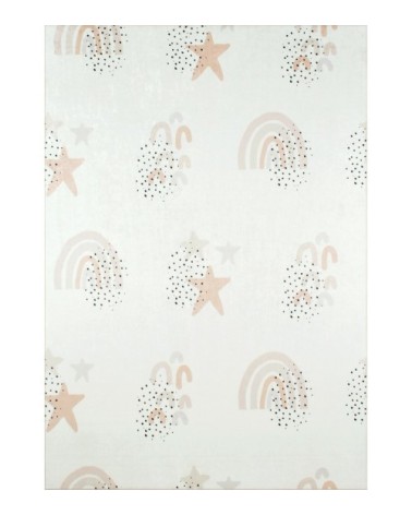 Tapis enfant ciel étoilé crème 160x230