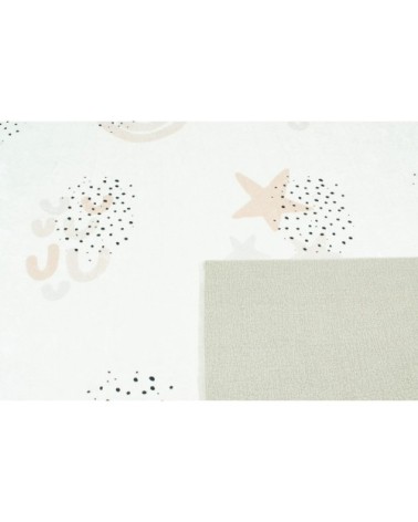 Tapis enfant ciel étoilé crème 160x230