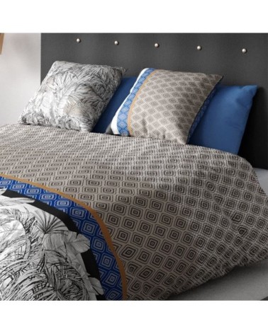 Parure de couette 100% coton 57 fils imprimée 240x220cm 2 taies
