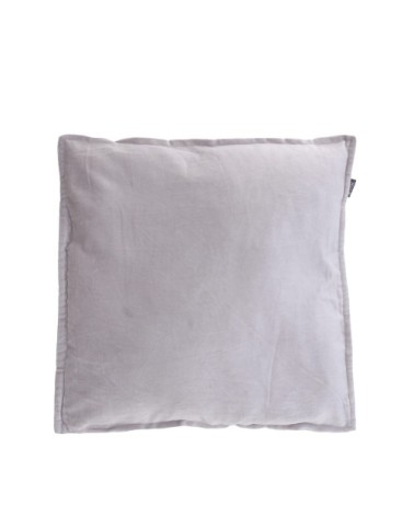 Coussin en velours beige 50x50