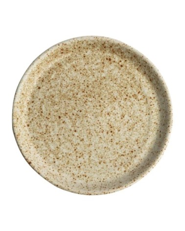 Lot de 6 assiettes plates en grès vert Ø26,5