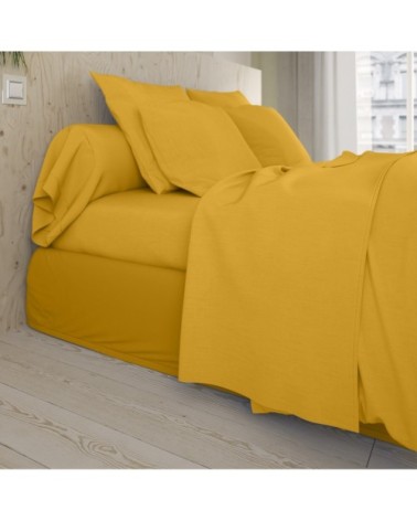 Housse de couette   Coton Jaune 200x200 cm - DODO