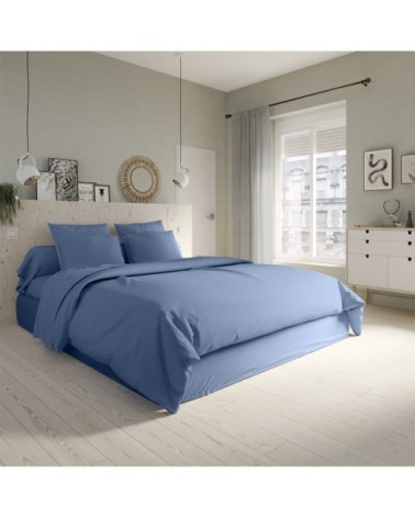 Housse de couette   Coton Bleu 200x200 cm - DODO