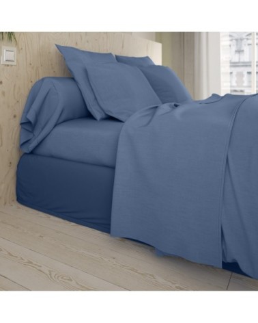 Housse de couette   Coton Bleu 200x200 cm - DODO