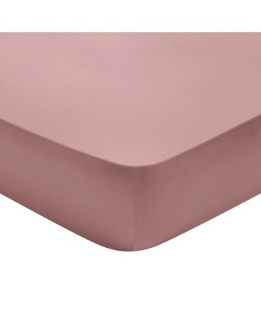 Drap housse   Satin de coton Coloris Rose 180x200 cm - DODO