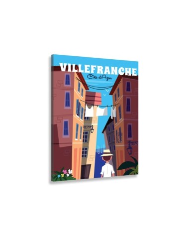 Tableau villefranche sur mer imprimé sur toile 60x100cm