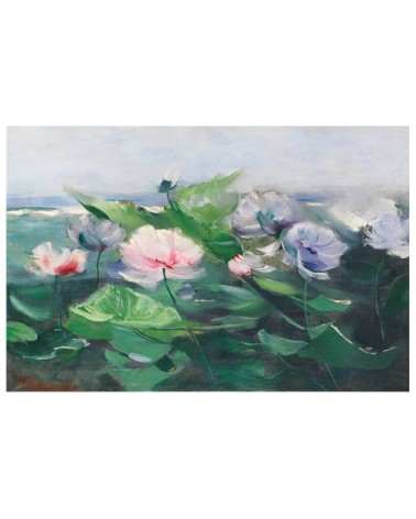 Tableau - Nénuphars - Karl Hagenmeister 60x90cm