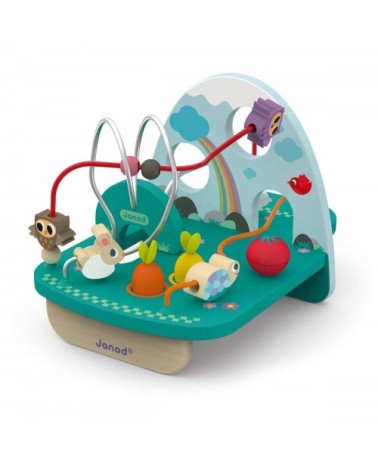 Jeu d'activités looping lapin en bois