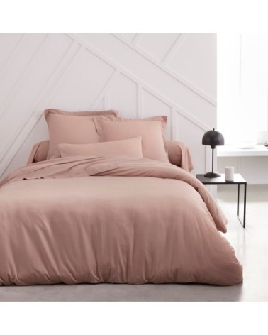 Drap housse  en Coton Rose 160x200 cm