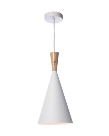 Suspension en bois  naturel d. 19 cm