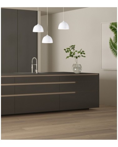 Suspension en céramique blanc d. 25 cm