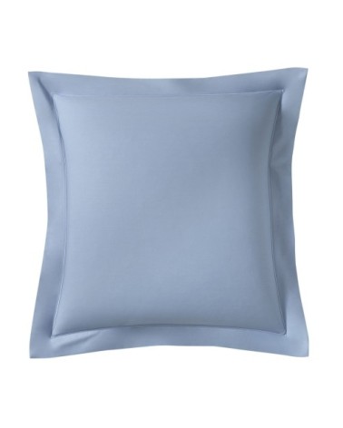 Taie d'oreiller en percale de coton bleu 64x64