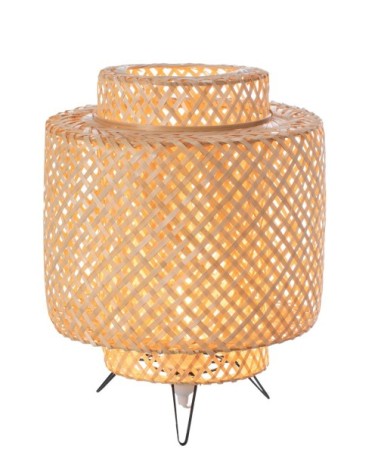 Lampe en bambou naturel h.38 cm