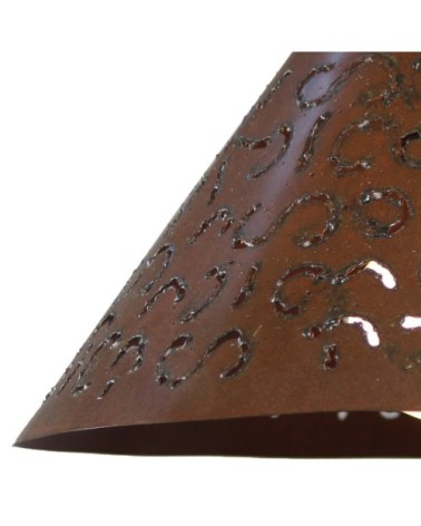 Suspension Ø 36 cm acier oxydé