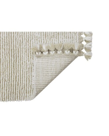 Tapis lavable en laine grise 80 x 140