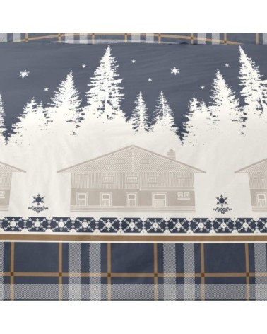 Parure de couette 100% coton flanelle imprimée 240x220cm 2 taies