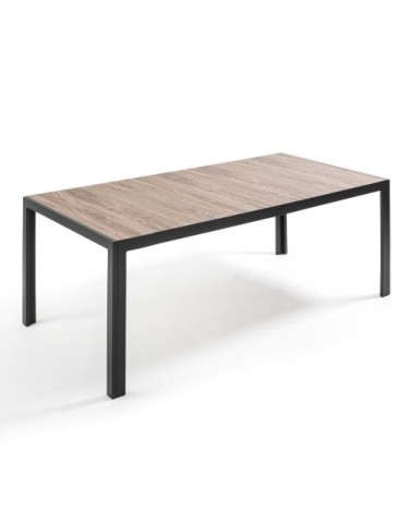 Table contemporaine en aluminium et céramique