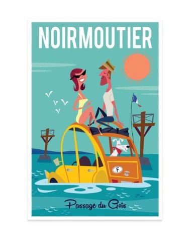 Affiche Noirmoutier sans cadre 40x60cm