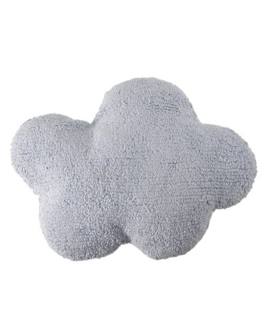 Coussin nuage coton bleu 50x40