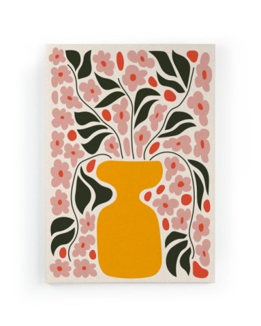 Peinture sur toile 60x40 imprimé HD pot de fleurs