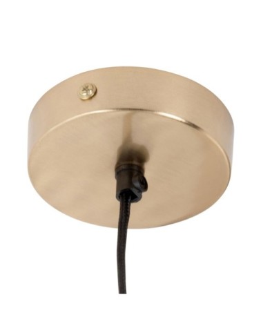 Suspension en métal doré et noir D34