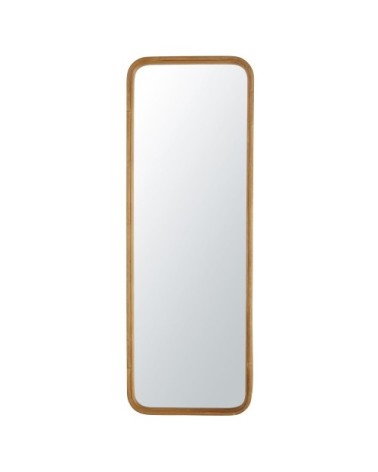 Miroir sur pied en rotin marron 61x170