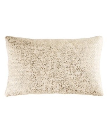 Coussin en coton doré imprimé 35x45