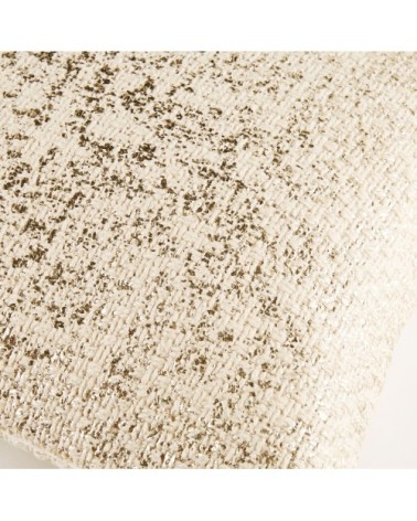 Coussin en coton doré imprimé 35x45