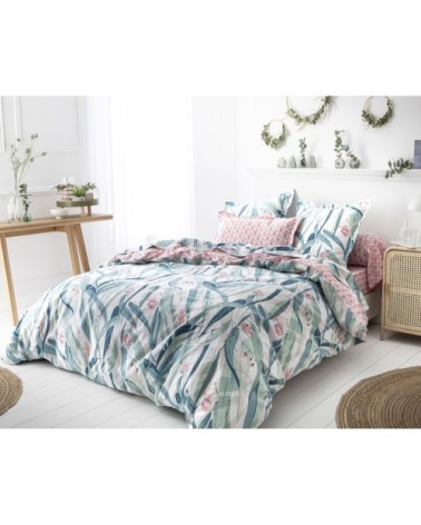 Drap-housse 160x200 en coton rose blush