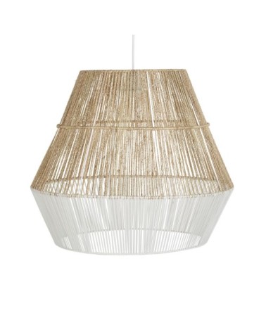 Suspension en fil de jute tressé main beige