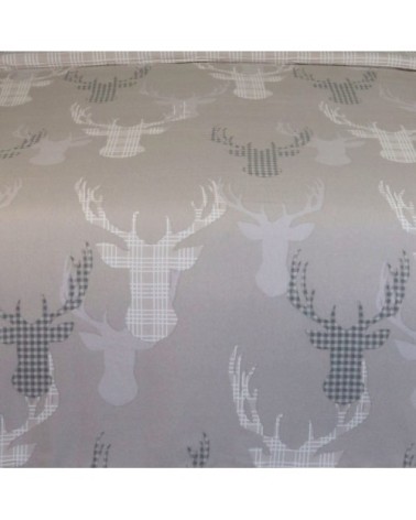 Parure de couette 100% coton flanelle imprimée 240x220cm 2 taies