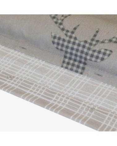 Parure de couette 100% coton flanelle imprimée 240x220cm 2 taies