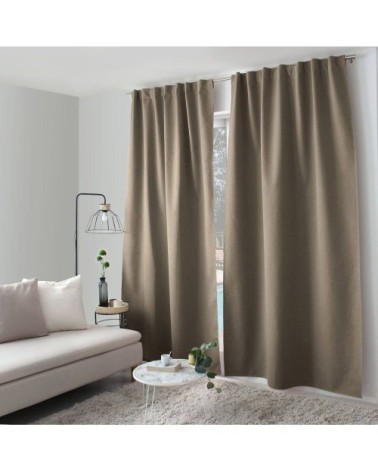 Rideau occultant [ ]polyester[ ]beige[ ]140x240