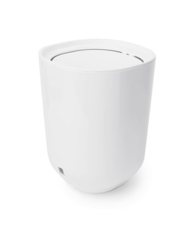 Poubelle salle de bains step melamine blanc