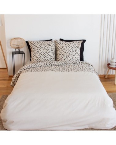 Parure de couette 100% coton imprimée 260x240cm 2 taies