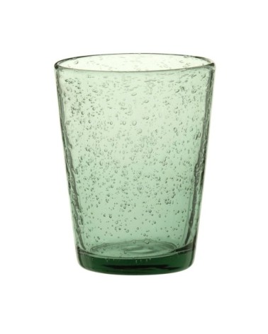 Gobelet en verre bullé vert